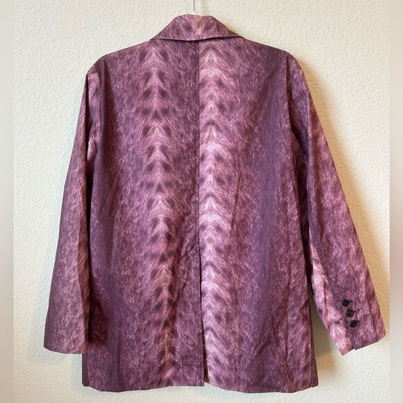 Holland and Holland Coated Canvas Hunting Jacket in Purple Hide, Size M - Picture 10 of 13